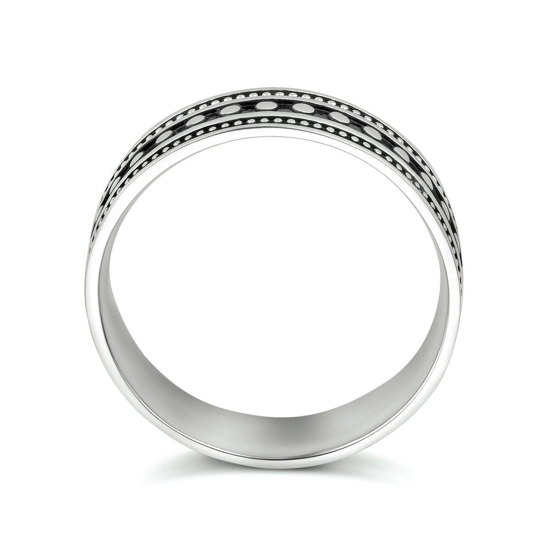 Ring oxi zilver geoxideerd