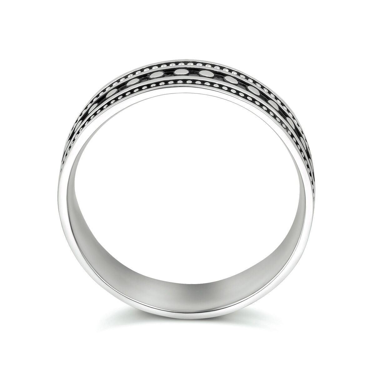 Bague oxi argent oxydé
