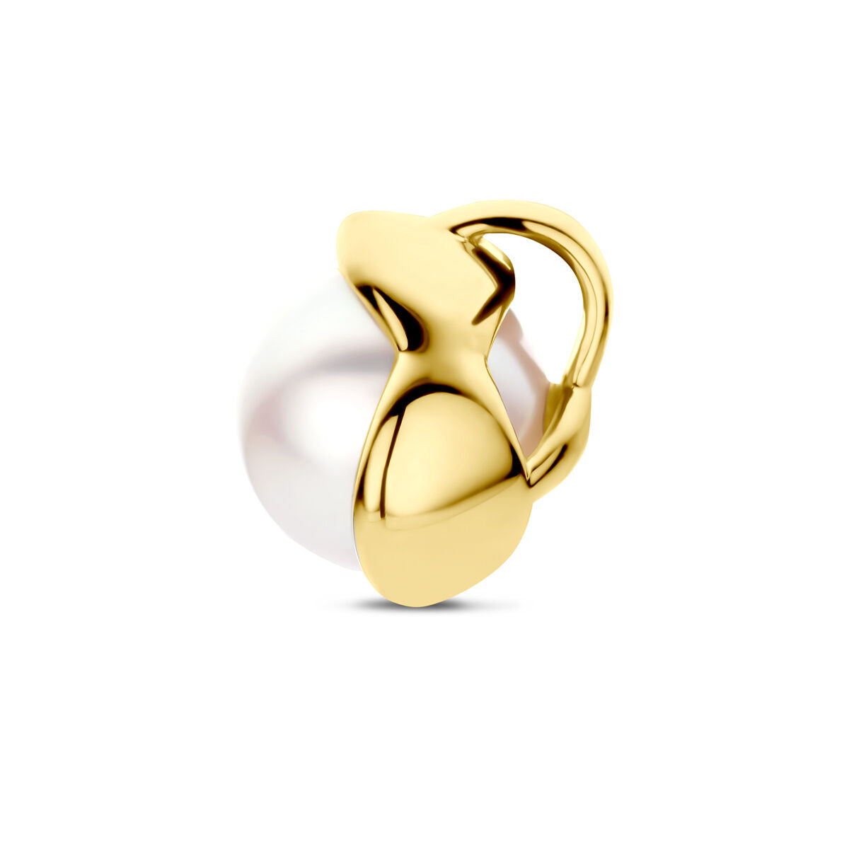 pendentif perle or jaune 14K