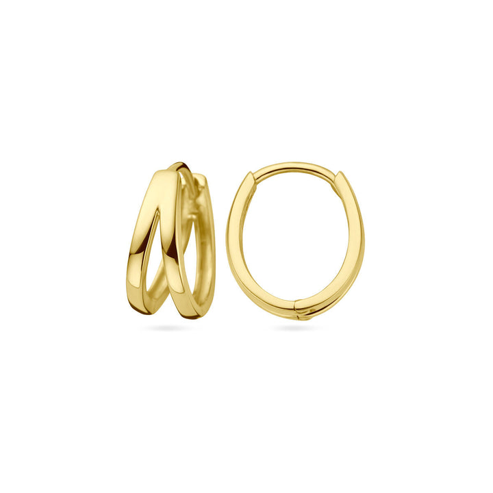 klapoorringen 14K geelgoud