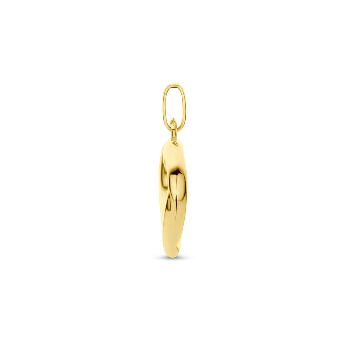 pendentif cœur or jaune 14K