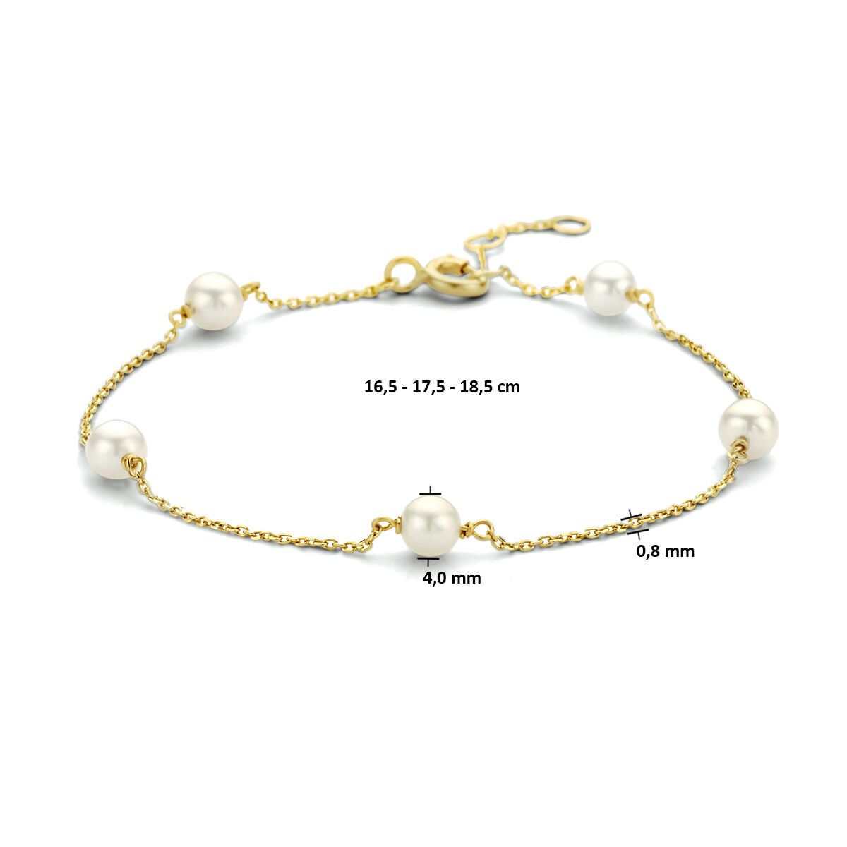 Bracelet en or pour femme perle 14K