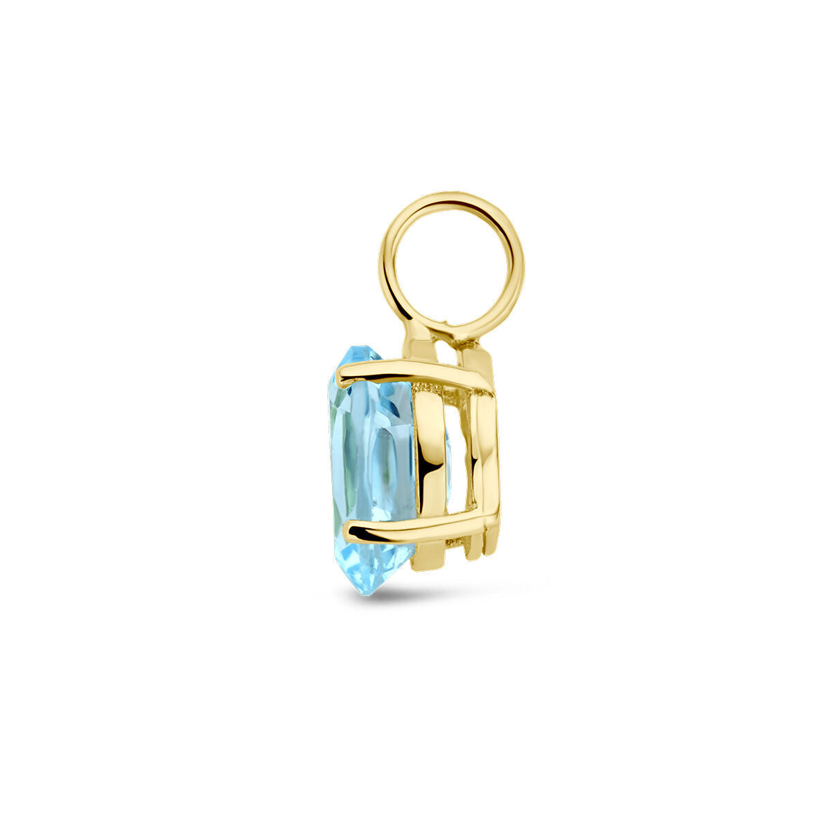 pendentif topaze bleue 14K or jaune