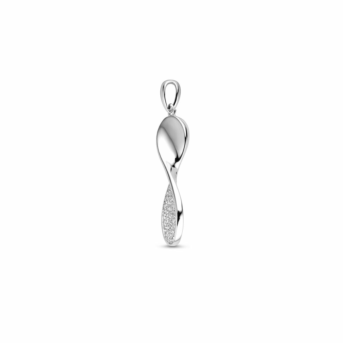 pendentif zircone argent rhodié