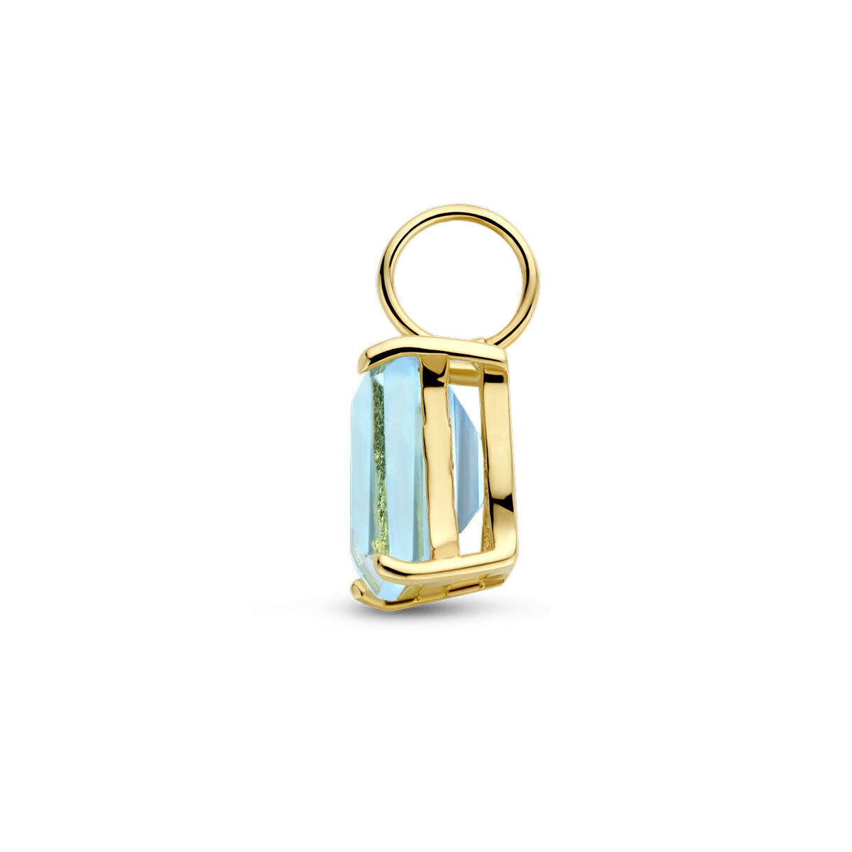 pendentif topaze bleue 14K or jaune