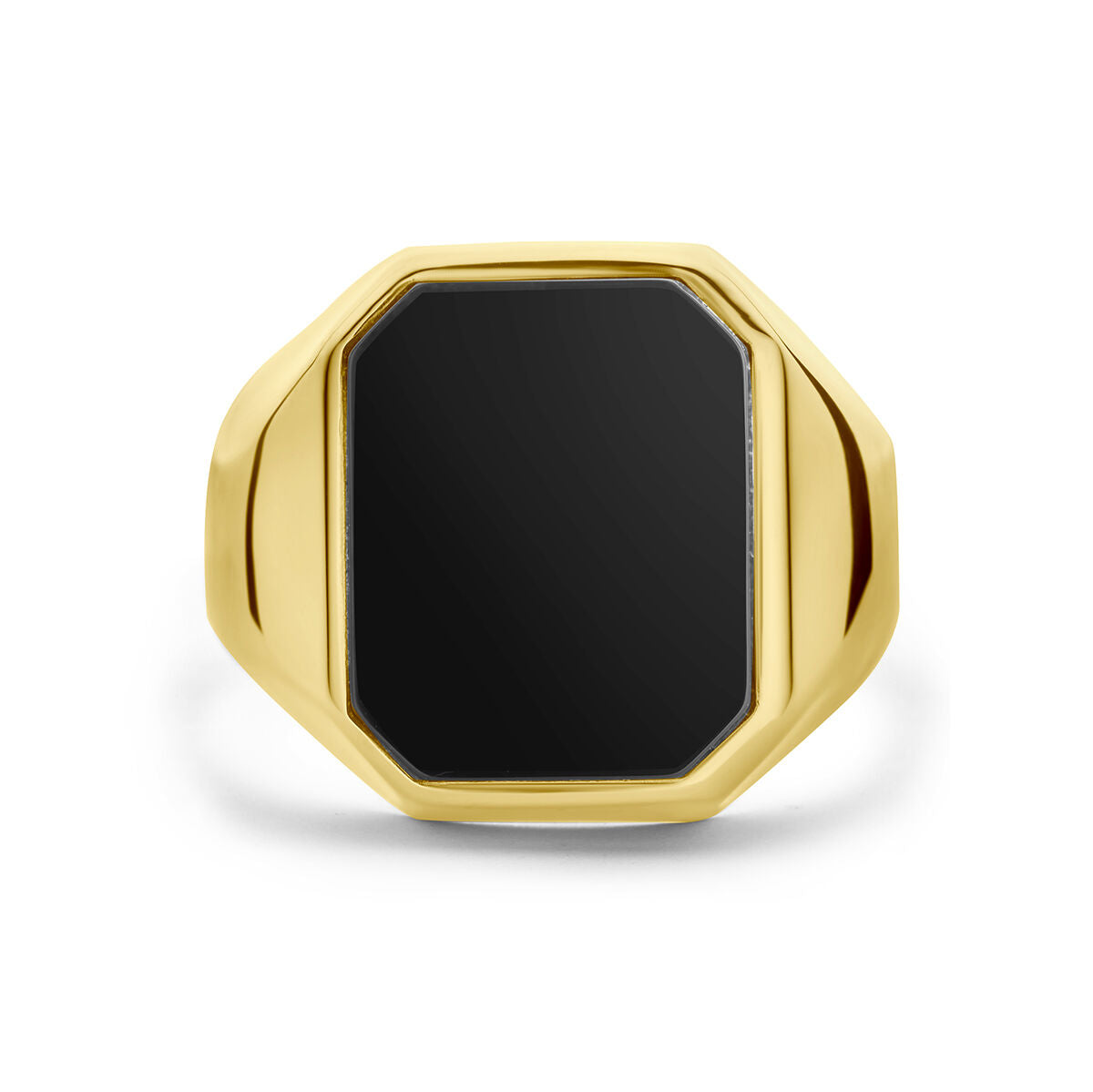 chevalière onyx 14K or jaune