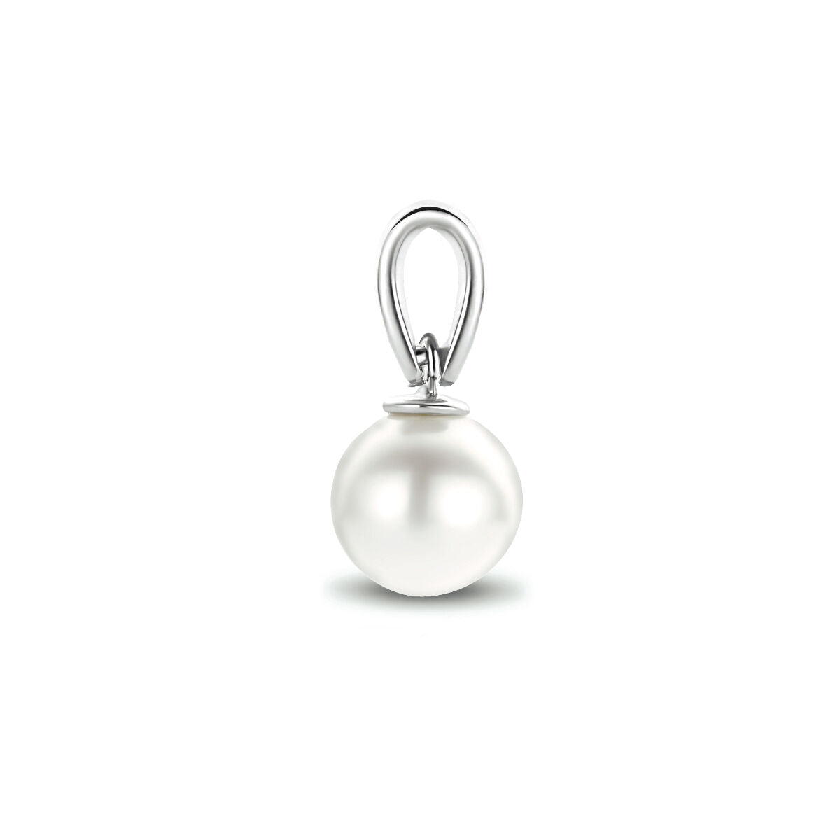 pendentif perle or blanc 14K