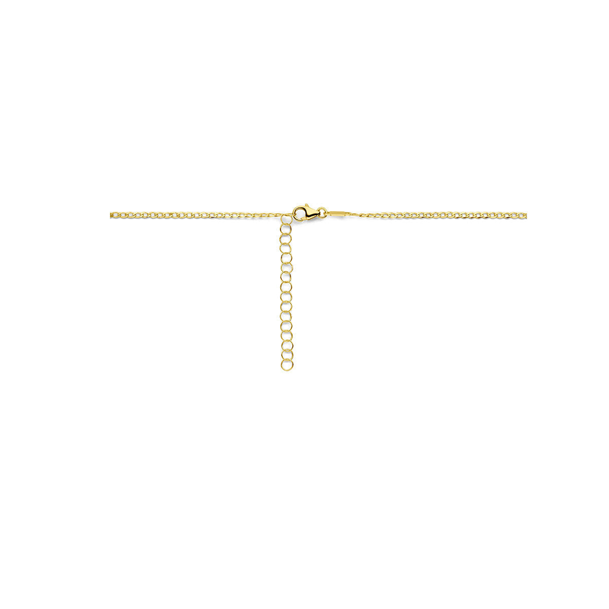 collier à graver plaques 1,6 mm 41 + 4 cm or jaune 14K