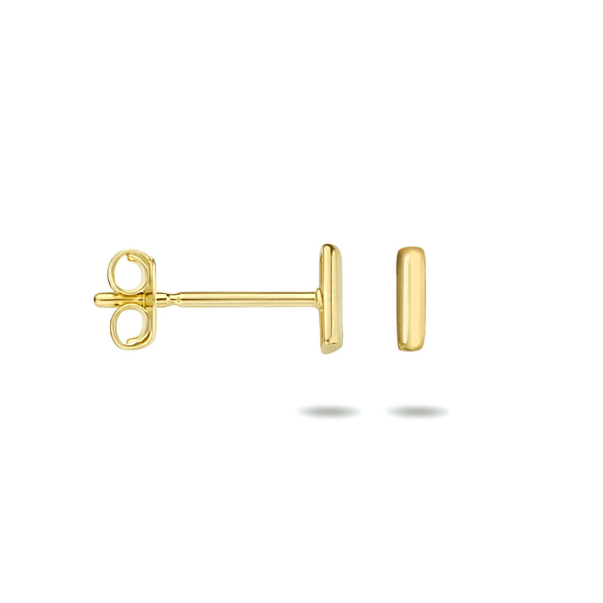 puces d'oreilles barre 14K or jaune