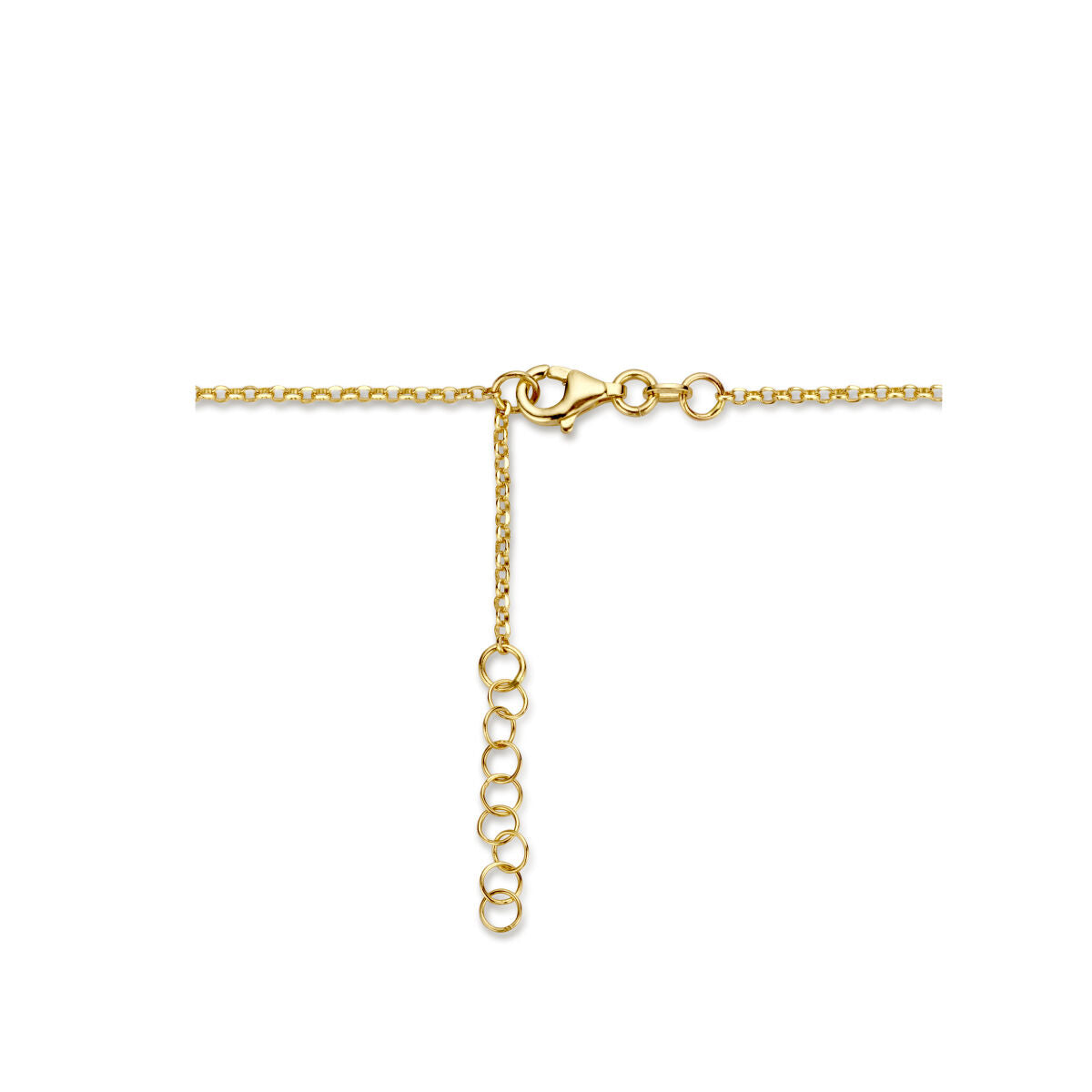 collier jasseron et paperclip 3,5 mm 42 + 2 cm or jaune 14K