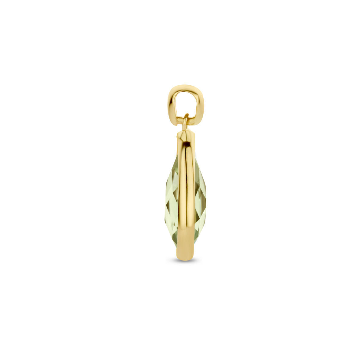 pendentif améthyste verte 14K or jaune