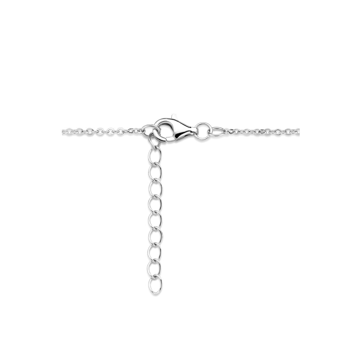 Collier en argent pour femme cœurs zircone rhodié
