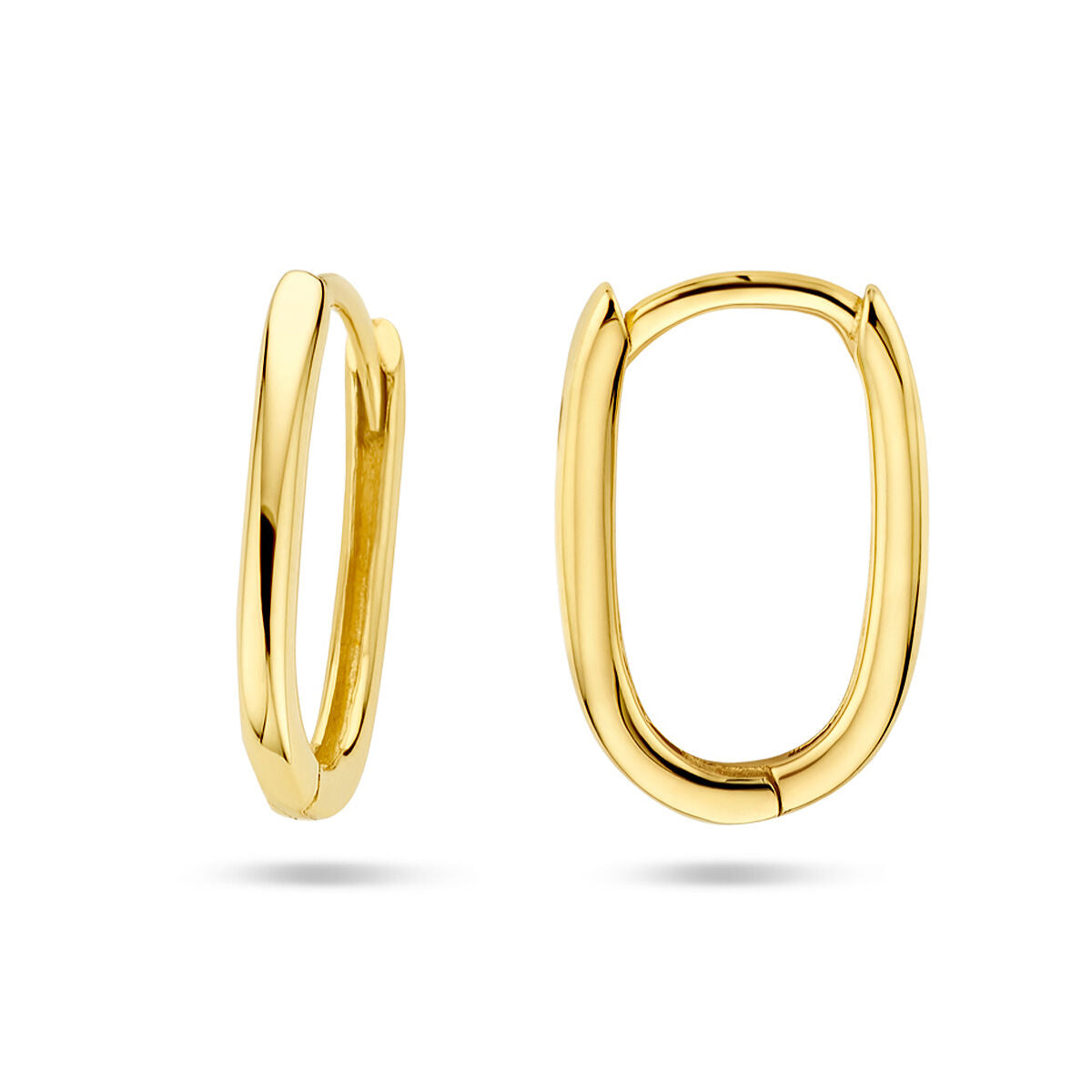 créoles paperclip 14K or jaune
