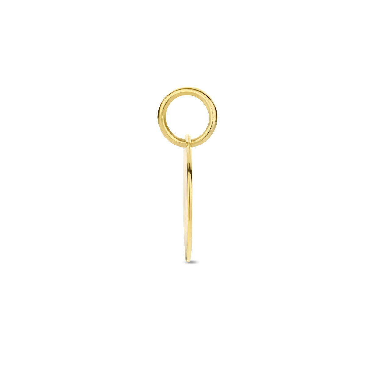 pendentif rond en or jaune 14K