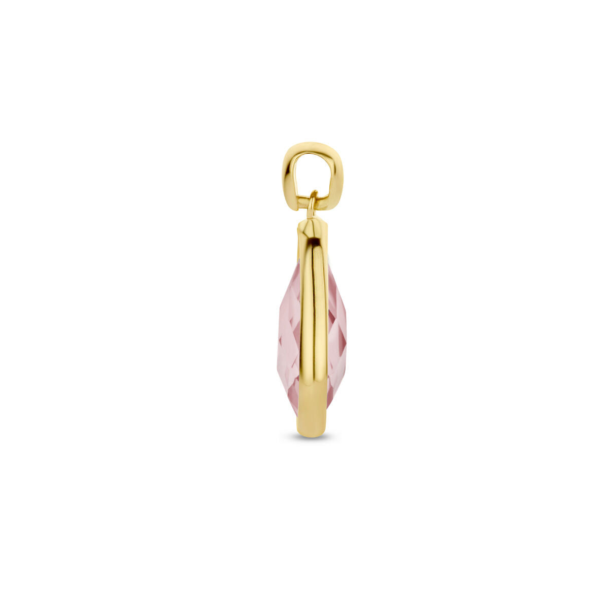 pendentif quartz rhodolite or jaune 14K