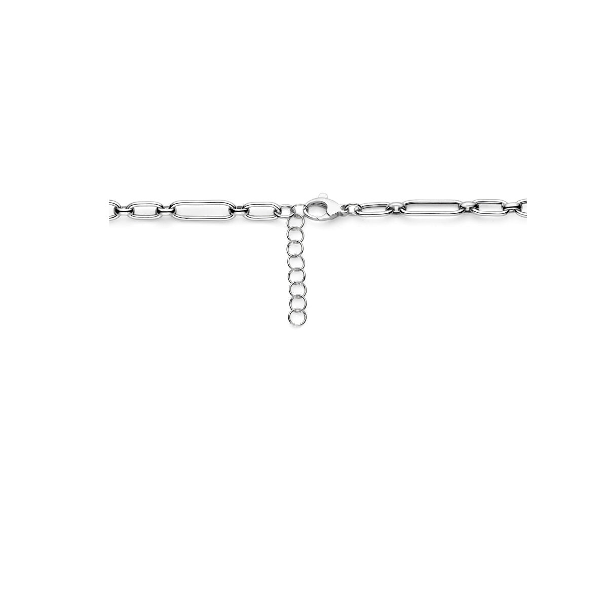 Collier en argent pour femme rhodié