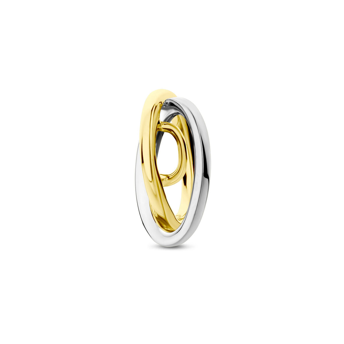 pendentif diamant 0.05ct h si or bicolore jaune/blanc