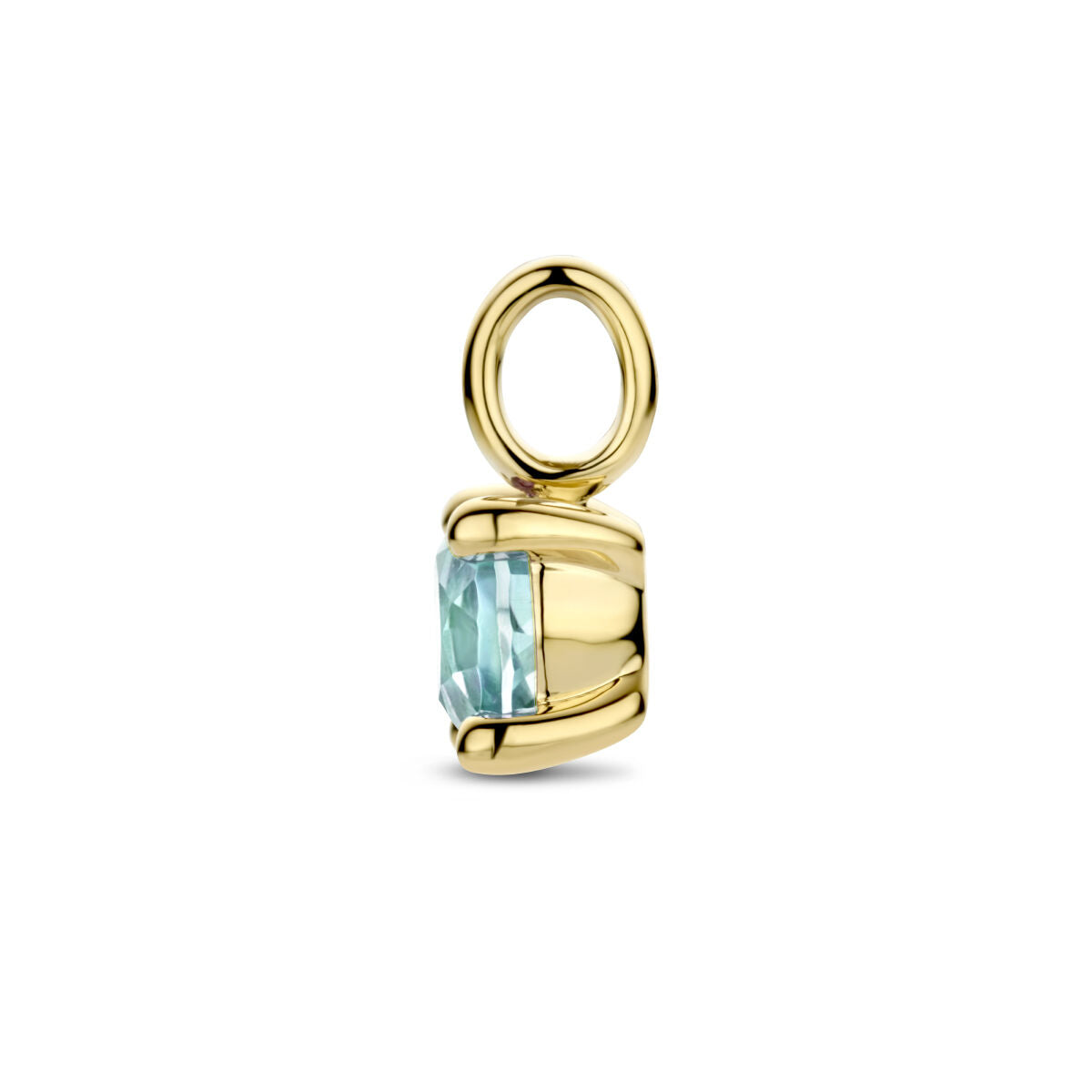 pendentif topaze bleue 14K or jaune