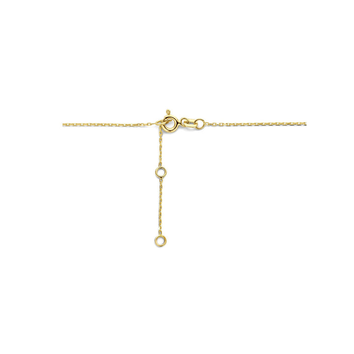 Gouden dames ketting kruis 14K