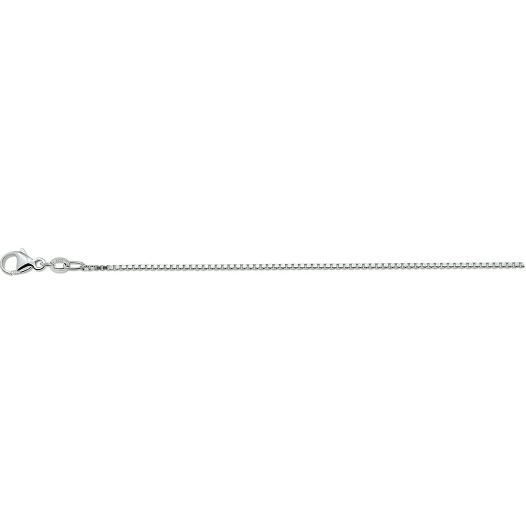 Collier vénitien en argent de 1,1 mm avec fermoir.