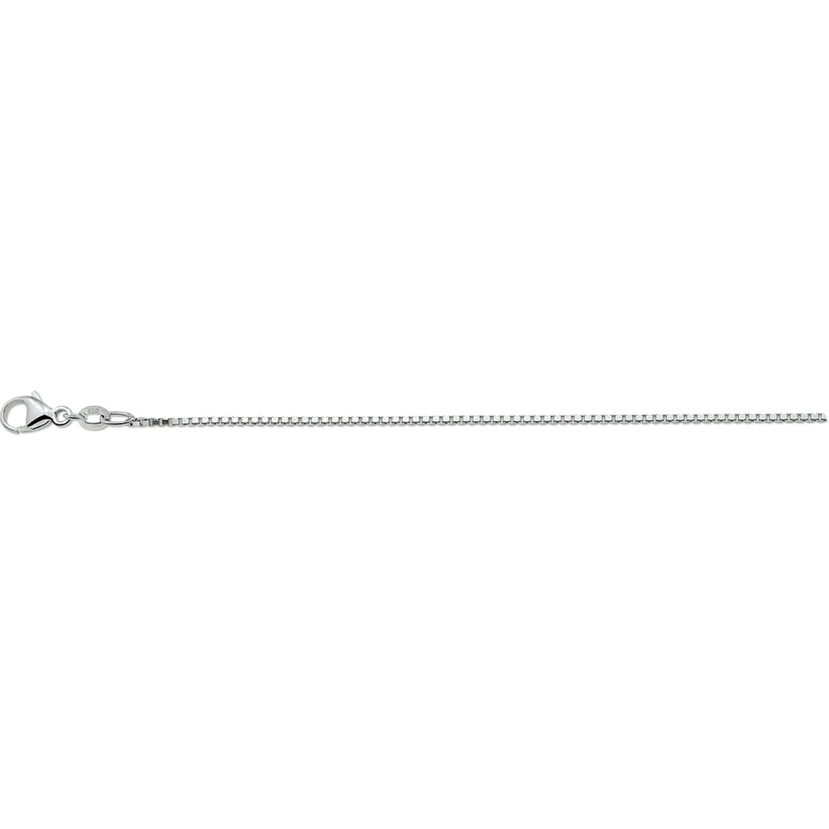 Collier vénitien en argent de 1,1 mm avec fermoir.