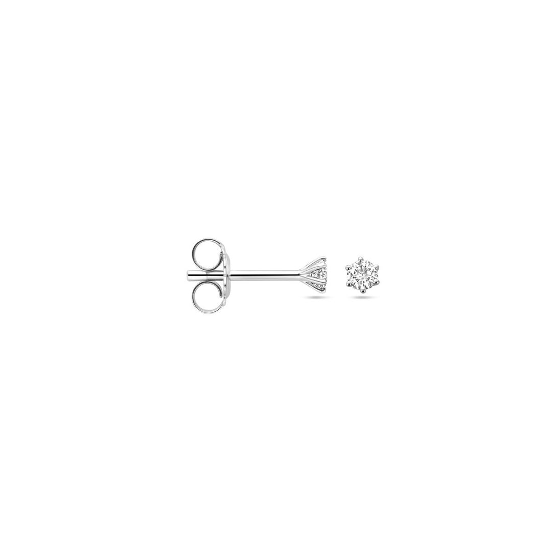 oorknoppen diamant h si 14K witgoud