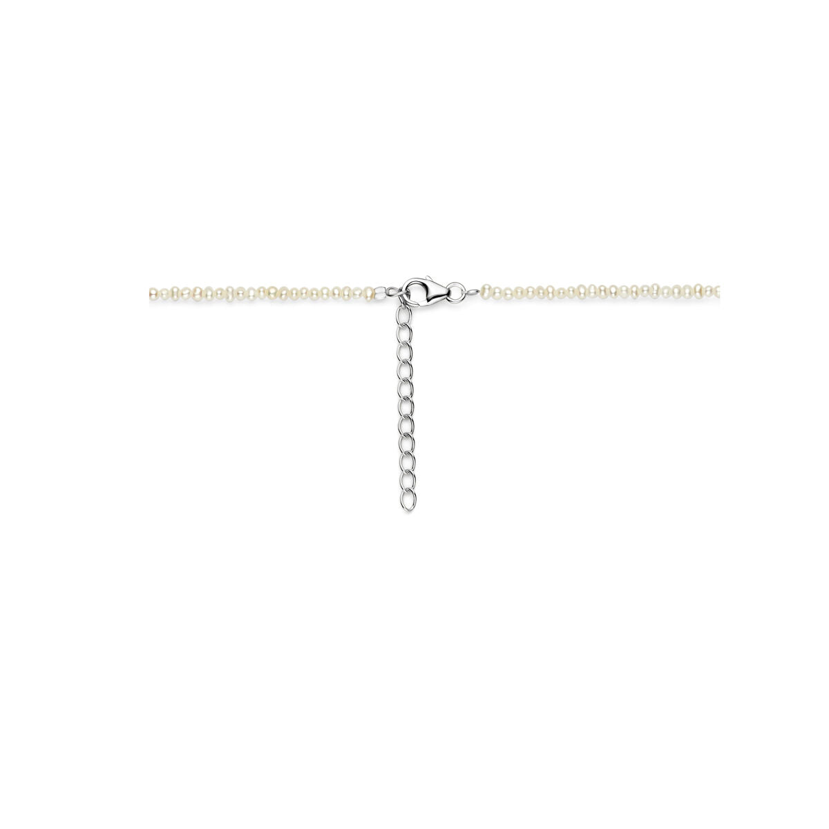 collier perles 41 - 45 cm argent rhodié