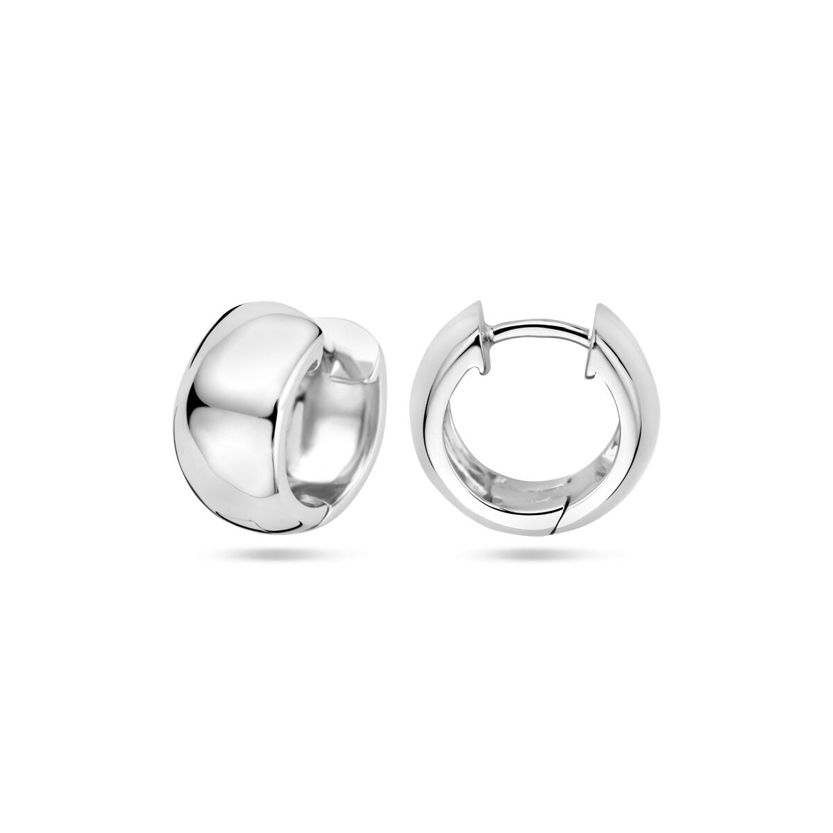 créoles 13,5 mm argent rhodié