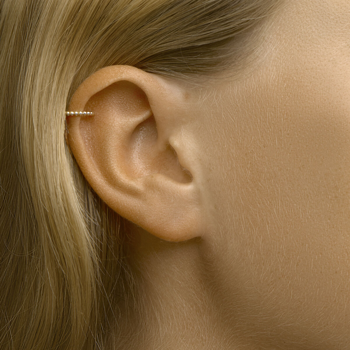 earcuff boules à l'unité or jaune 14K