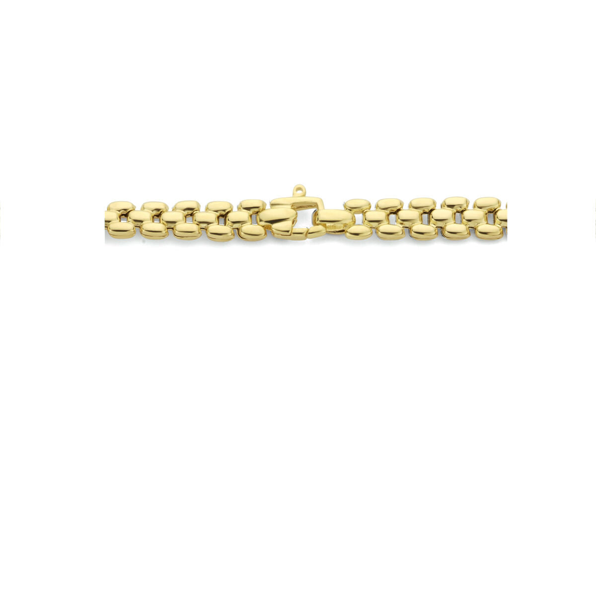 collier panthère 6,9 mm 43 cm 3 microns argent plaqué or (jaune)