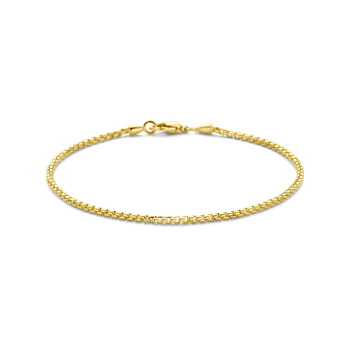 Bracelet en or 14K avec maillons vénitiens et finition brillante.