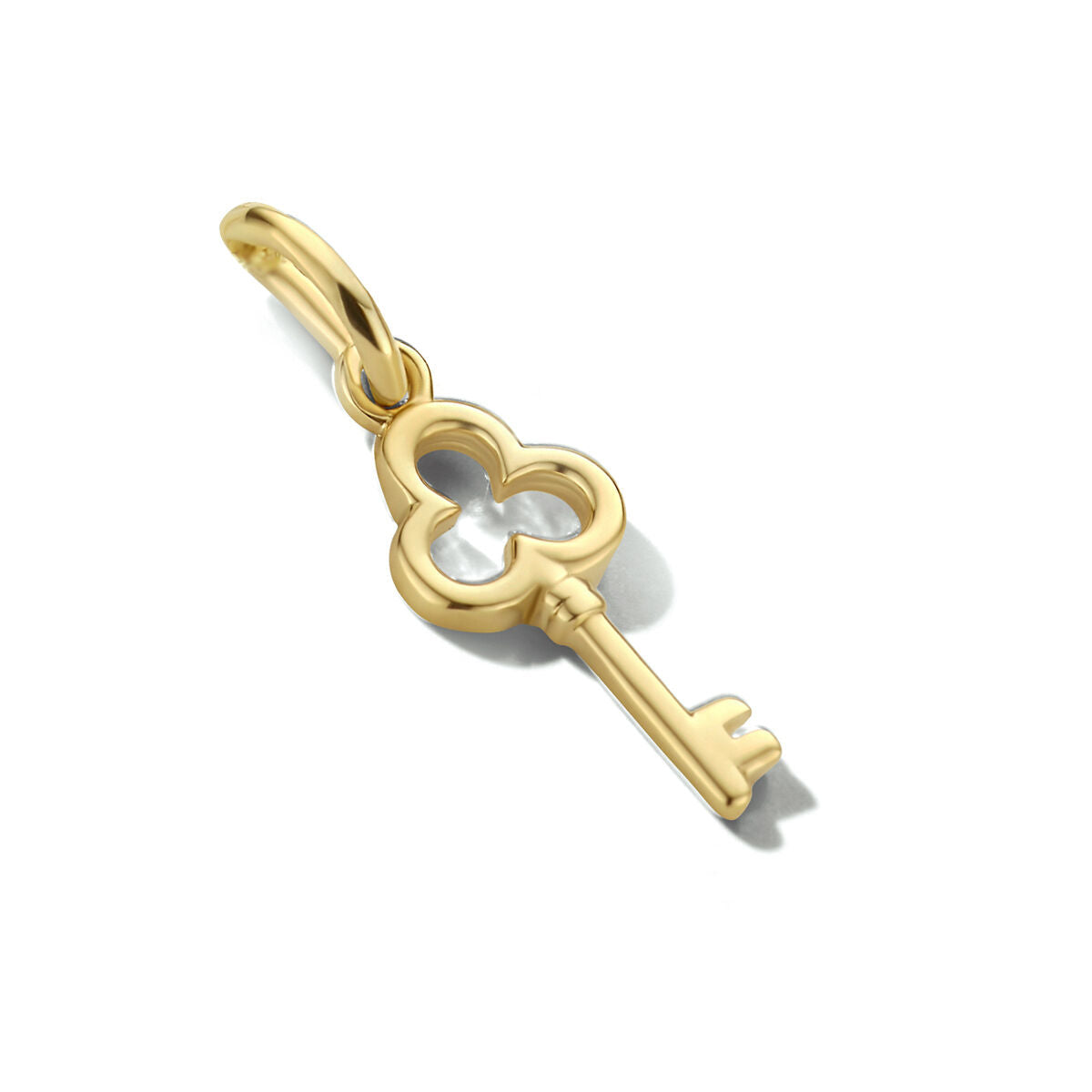 pendentif clé en or jaune 14K.