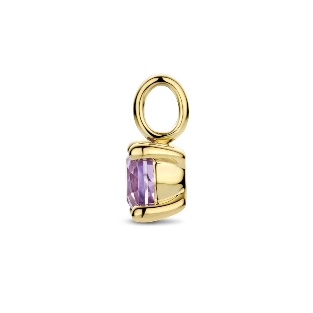 pendentif améthyste or jaune 14K