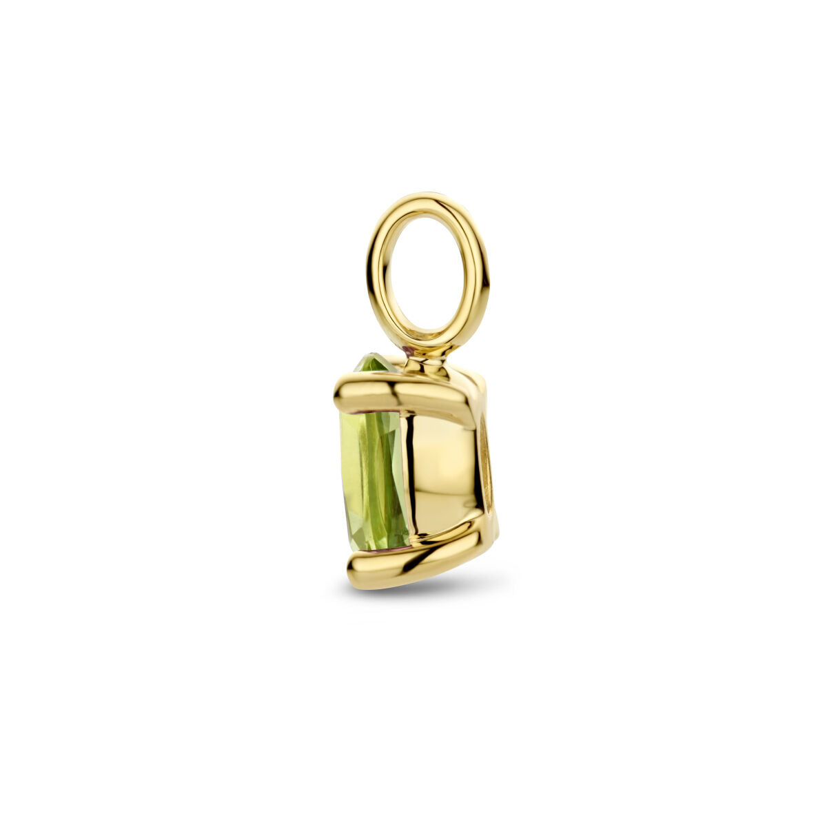 pendentif péridot or jaune 14K