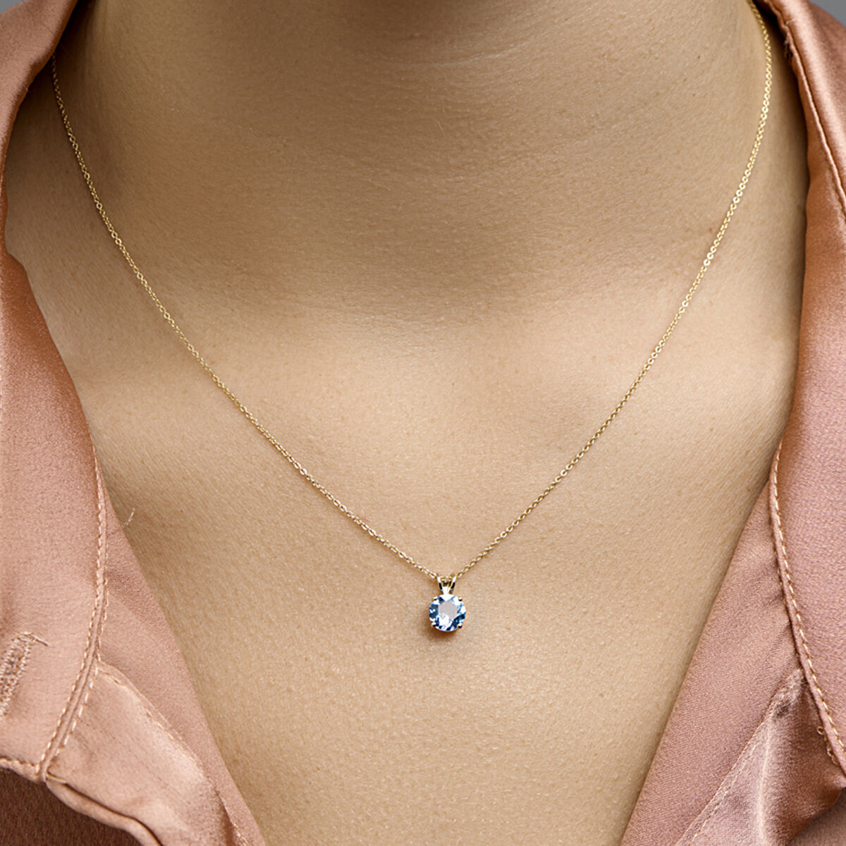 pendentif topaze or jaune 14K