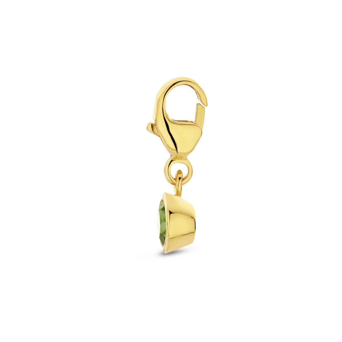 breloque avec pierre de naissance en or jaune 14K