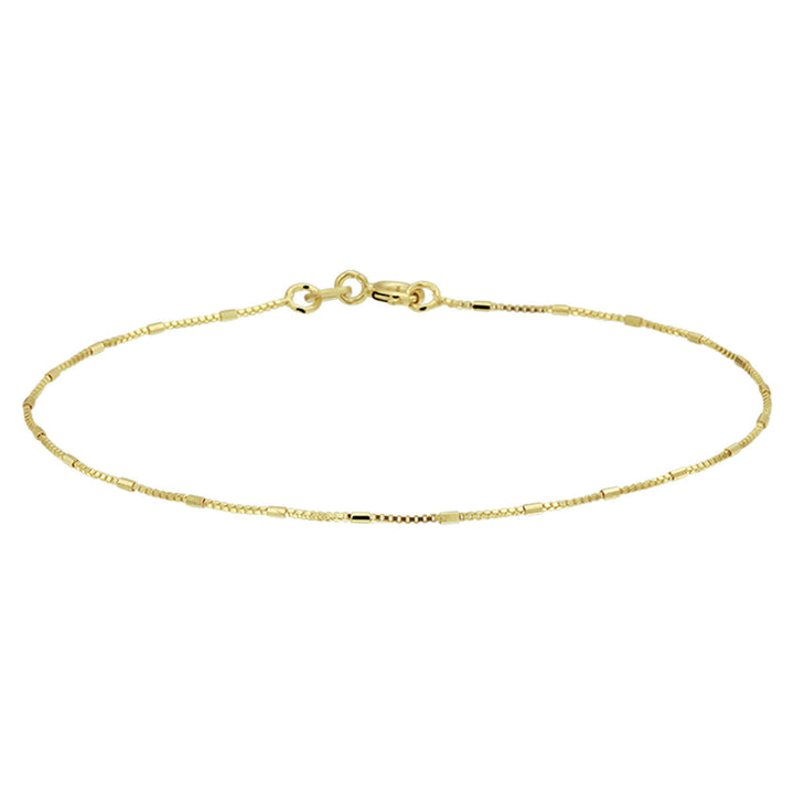 armband venetiaans en staafjes 0,9 mm 18 cm 14K geelgoud
