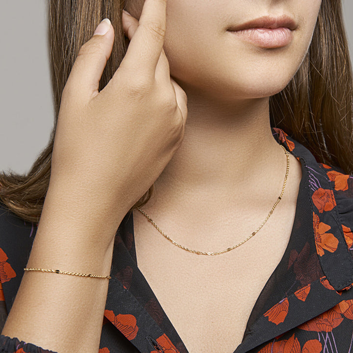 armband 1,5 mm 16 - 18 cm 14K geelgoud