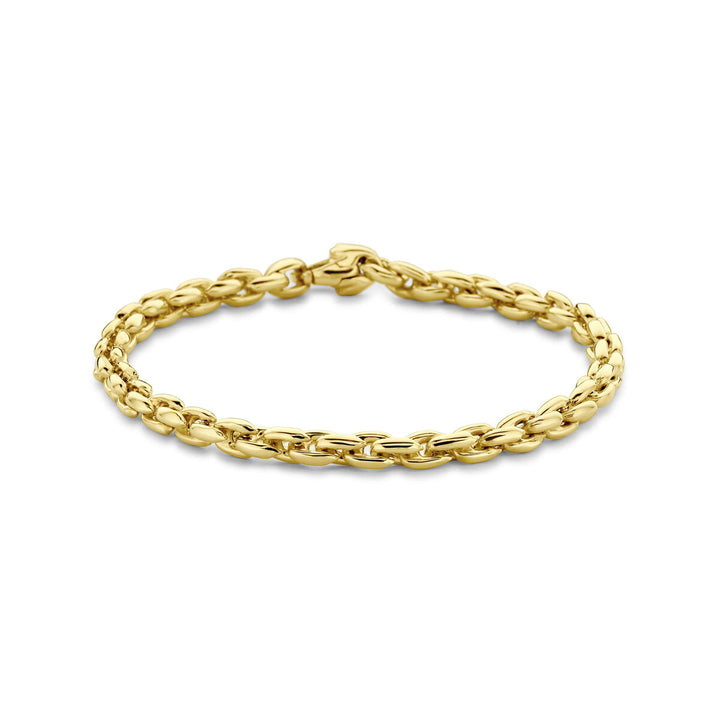 armband fantasie schakel 4,5 mm 19 cm 14K geelgoud