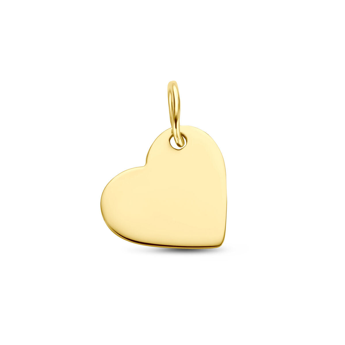 pendentif cœur en or jaune 14 carats.