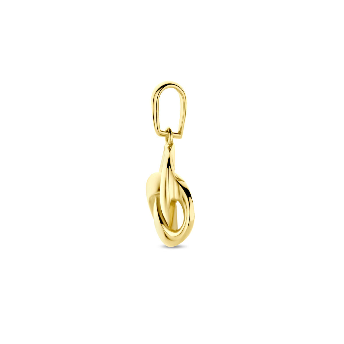 pendentif en or jaune 14 carats en forme de nœud de 16 mm.
