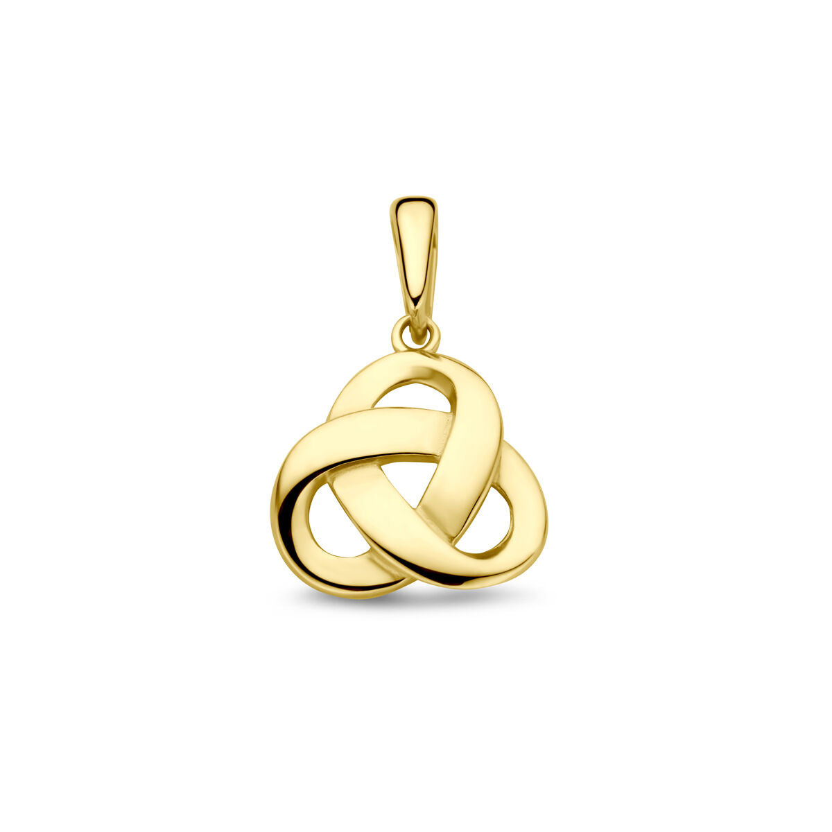 pendentif nœud 16 mm or jaune 14K