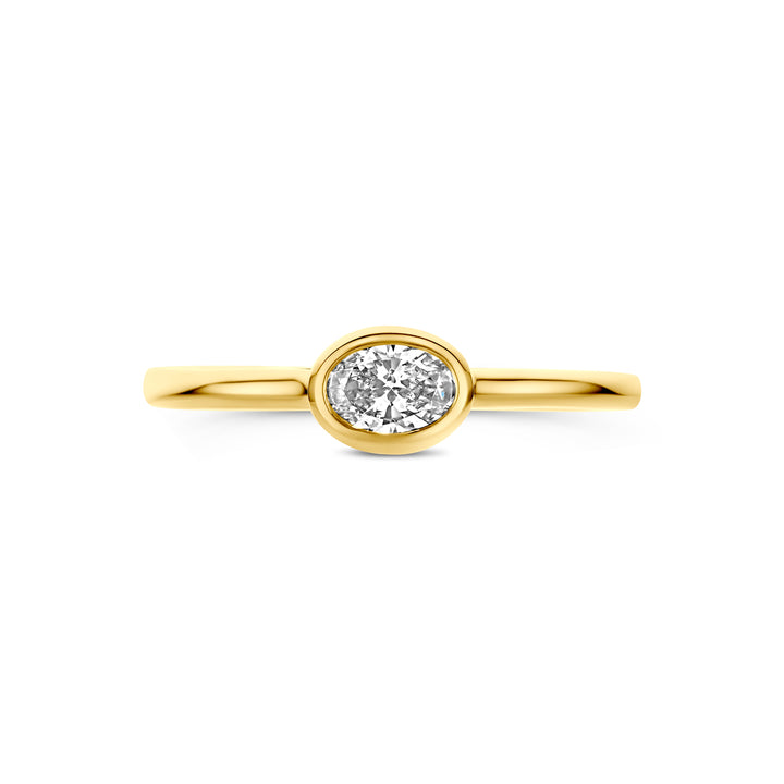 ring diamant 14K geelgoud
