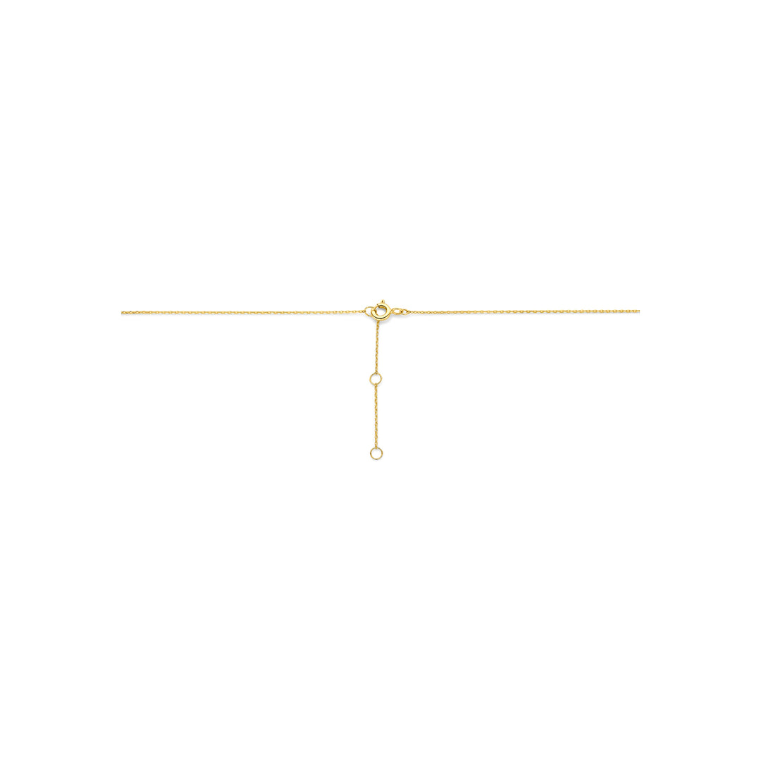 y-collier rondje 14K geelgoud