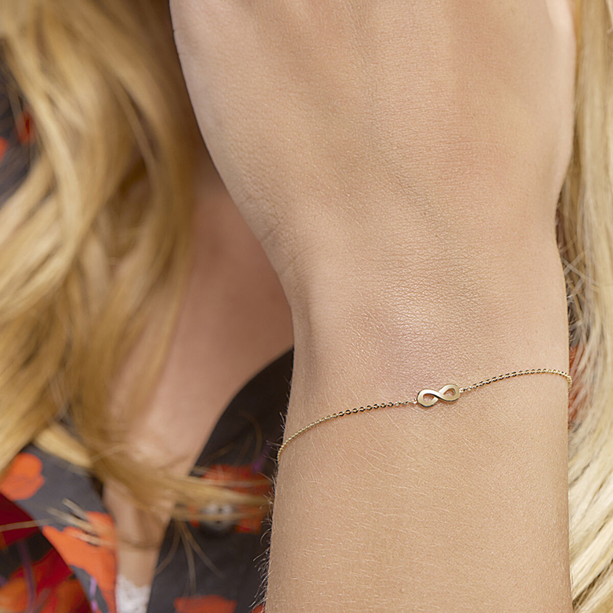 Bracelet en or pour femme infinity 14K