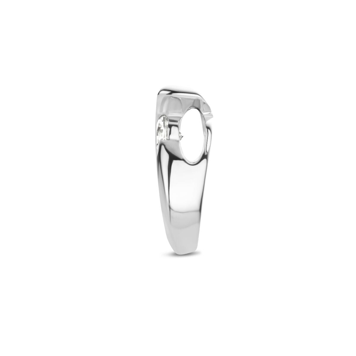 pendentif goutte zircone argent rhodié