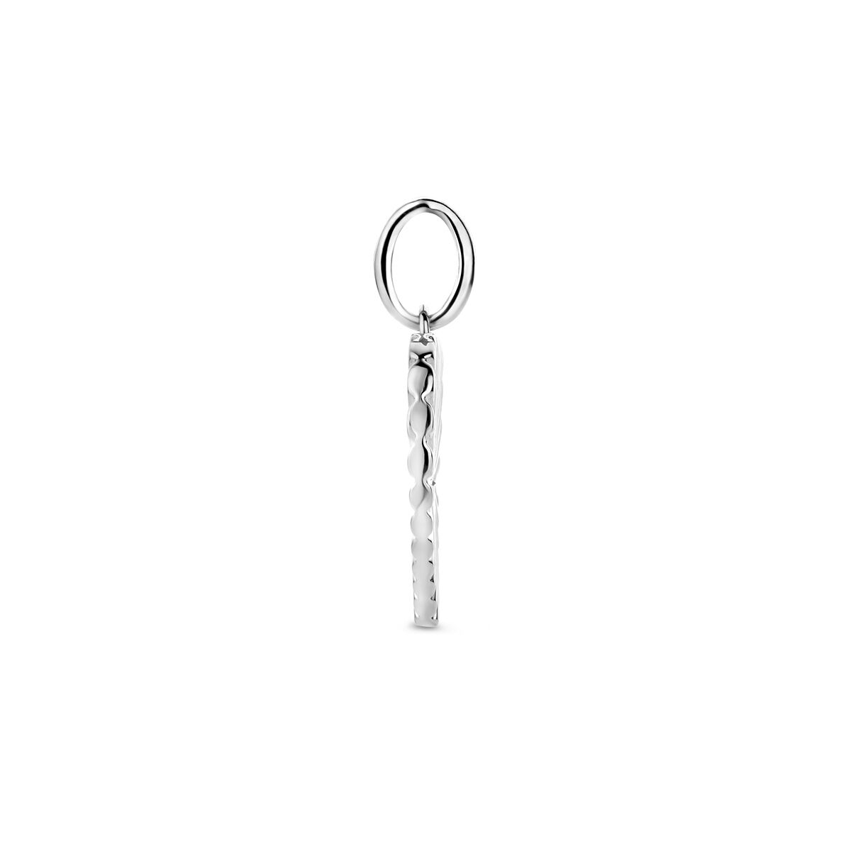 pendentif cœur diamant 0.015ct j p1 argent rhodié