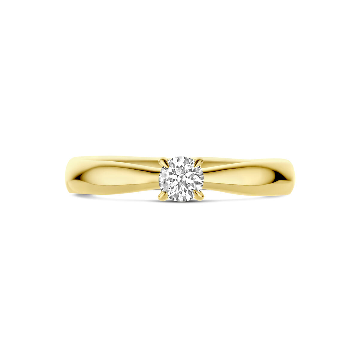 bague de fiançailles diamant 0.25ct h si or jaune 14K