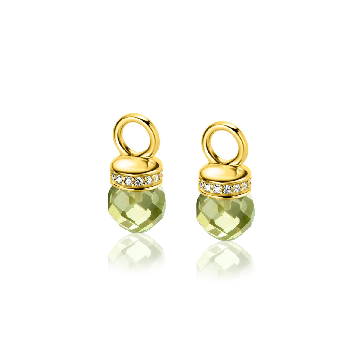 Boucles d'oreilles plaqué or Zich2428