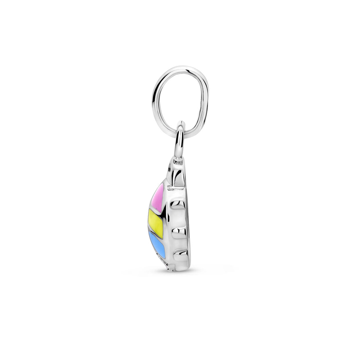 pendentif coccinelle zircone argent rhodié